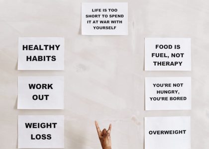 Motivational quotes promoting healthy living, fitness, and wellness habits.